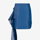 AIR CHAMRAY SKIRT